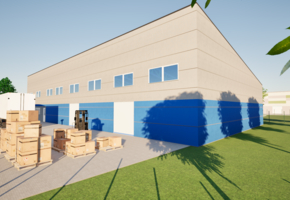 Pest county Szigetszenmtiklós on 2252sqm land newly buit 800sqm storage with 300sqm office and social block for sale