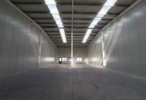 Pest county Vecsés newly built 381sqm large sandwichpanel storage for rent