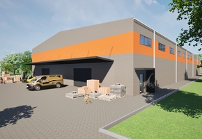 Pest county Szigetszentmiklós Leshegy industrial park 5000sqm land 2000sqm newly built storage for sale