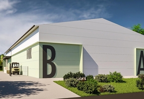 Pest county Veresegyház on 2500sqm land, 850sqm newly built sandwichpanel building in whole or as semi-detached building for sale