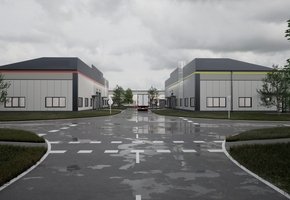 Pest county Vecsés in a newly built industrial condominium 377sqm large storage for sale