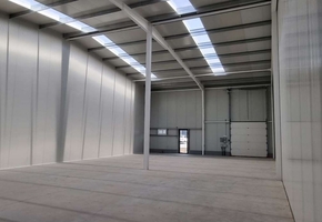 Pest county Alsómmedi 340sqm newly built sandwichpanel storage for rent