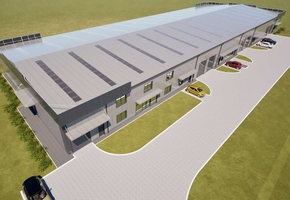 Pest county Nagytarcsa newly built 804sqm sandwichpanel storages for sale