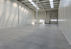 Pest county Vecsés newly built 381sqm large sandwichpanel storage for rent
